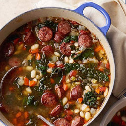 Sausage and White Bean Stew with Kale