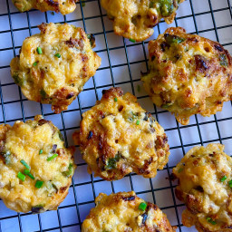 Sausage Egg and Cheese Breakfast Cookies (Low Carb)