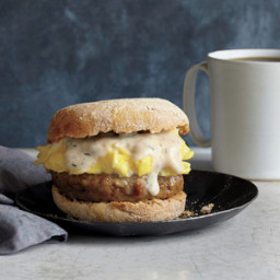 Sausage, Gravy, and Egg Breakfast Sandwiches