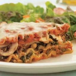 Sausage, Mushroom and Spinach Lasagna