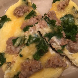Sausage Omelet with Kale