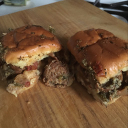 Sausage, Peppers & Onion Sliders