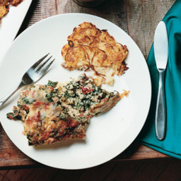 Sausage, Roasted Red Pepper, and Spinach Torta Rustica