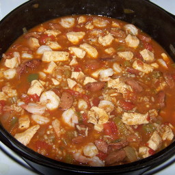 Sausage & Shrimp & Chicken Jambalaya