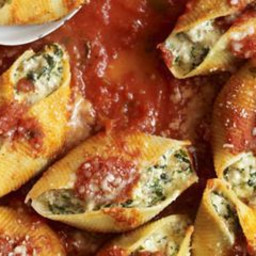 Sausage, Spinach, and Cheese Stuffed Shells