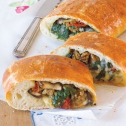 Sausage, Spinach, and Mushroom Calzones