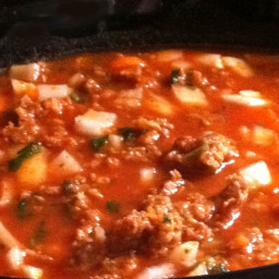 Sausage Spinach Tomato Soup