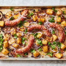 Sausages With Tangy, Gingery Pineapple