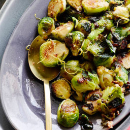 Sautéed Brussels Sprouts with Lemon Garlic Butter
