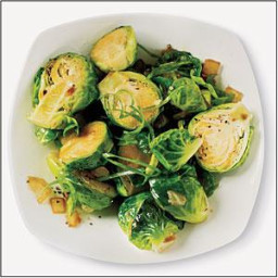 Sautéed Brussels Sprouts with Sesame, Garlic, and Ginger