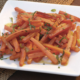 Sautéed Carrots with Ginger, Orange, and Scallions