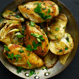 Sautéed Chicken Breasts with Fennel and Rosemary