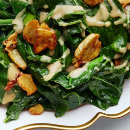 Sautéed Collard Greens with Caramelized Miso Butter