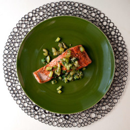 Sautéed Salmon With Brown Butter Cucumbers