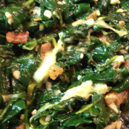 Sauteed Spinach with Parmesan Cheese