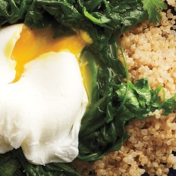 Sauteed Spinach with Poached Eggs