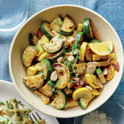 Sauteed Summer Squash with Thyme and Almonds