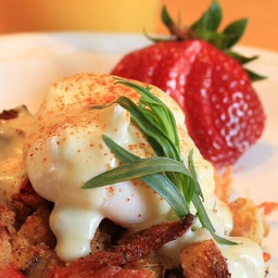 Savory Bacon and Crab Bread Pudding Eggs Benedict Recipe