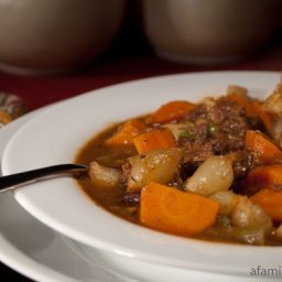Savory Beef Stew with Dumplings