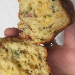Savory Cheddar Zucchini Muffins Recipe