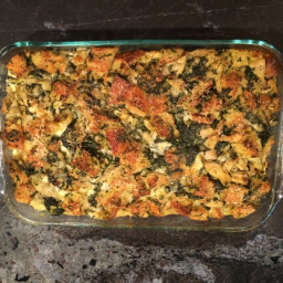 Savory Spinach and Artichoke Stuffing - Emeril Lagasse