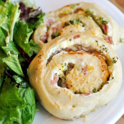 Savory Spiral Stuffed Rolls with Creamy Ham and Broccoli Filling