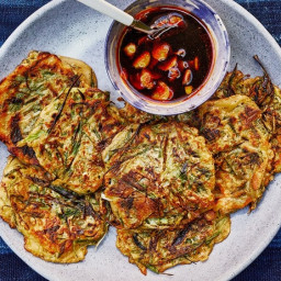Scallion Pancakes With Chili-Ginger Dipping Sauce