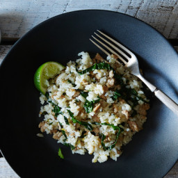 Scallion and Coconut Rice with Pork