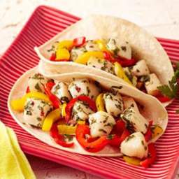 Scallop and Pepper Tacos