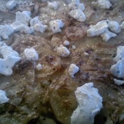 Scalloped Potatoes with Goat Cheese And Herbs De Province 