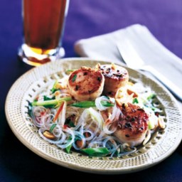 Scallops with Asian Noodle Salad