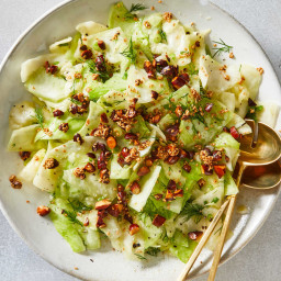 Scrunched Cabbage Salad With Fried Almonds