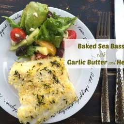 Sea Bass Fillet Recipe With Garlic Butter And Herbs