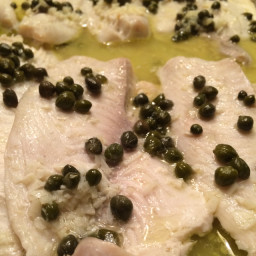 Sea Bass in Parchment with Caper Sauce