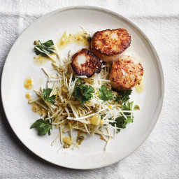 Sea Scallops with Celery Root and Meyer Lemon Salad