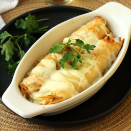 Seafood Crepes Recipe with Béchamel Sauce