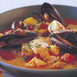 Seafood stew with rouille