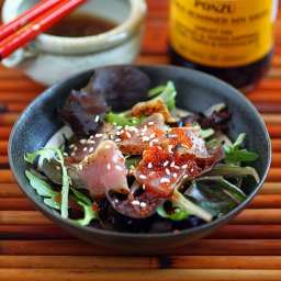 Seared Ahi Tuna Salad with Mizkan Ponzu Recipe