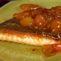 Seared Arctic Char with Kumquat Compote