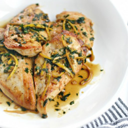 Seared Chicken Breast with Lemon Herb Pan Sauce