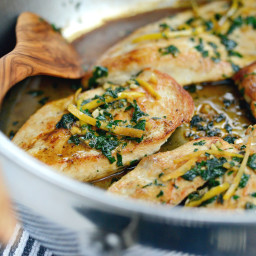 Seared Chicken Breasts with Lemon Herb Pan Sauce