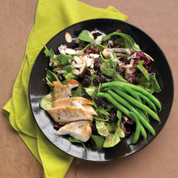 Seared-Chicken Salad with Green Beans, Almonds, and Dried Cherries