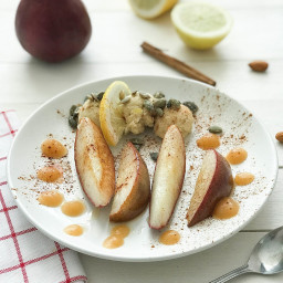 Seared Pears with Almond Ricotta