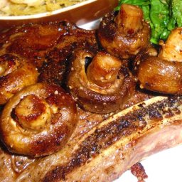 Seared Rib-Eye Steak with Horseradish Sauce