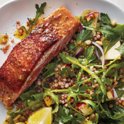 Seared Salmon with Israeli Couscous