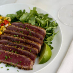 Seared Tuna Steaks with Corn Salsa