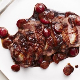 Seared Duck Breast with Garam Masala and Grapes