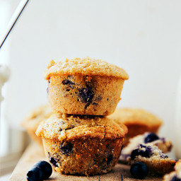 {Secret Ingredient} Greek Yogurt Blueberry Muffins