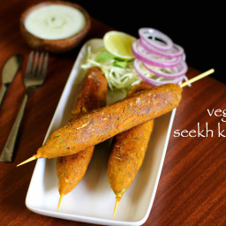 seekh kabab recipe | veg seekh kabab recipe | vegetable seekh kabab