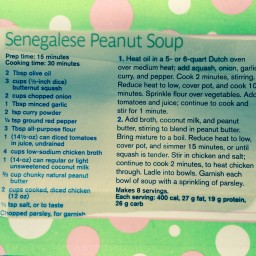Senegalese Peanut Soup